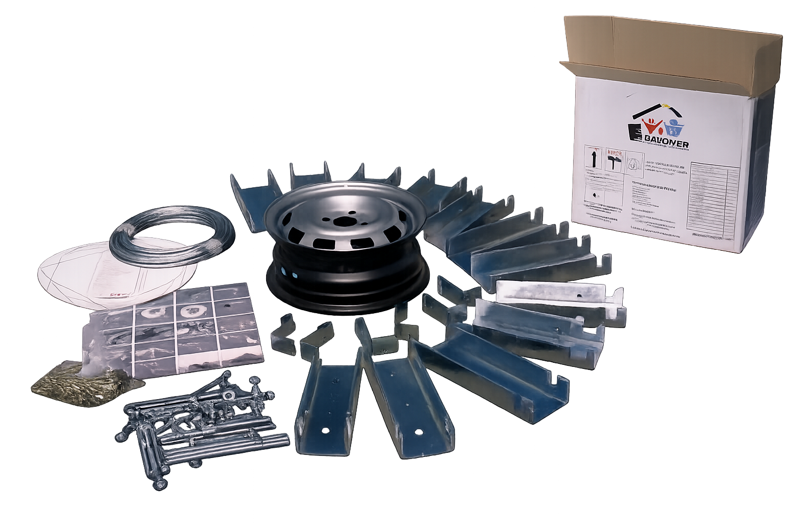 Eezi-Over Roofing Kit components